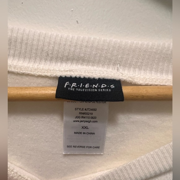 Friends TV Show I’d Rather Be Watching Friends Crop Sweater XXL Graphic Pullover - Picture 4 of 6